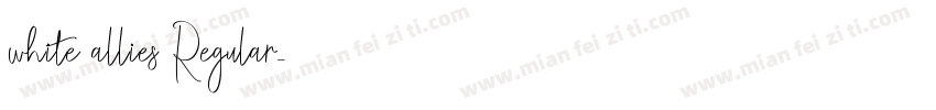 white allies Regular字体转换